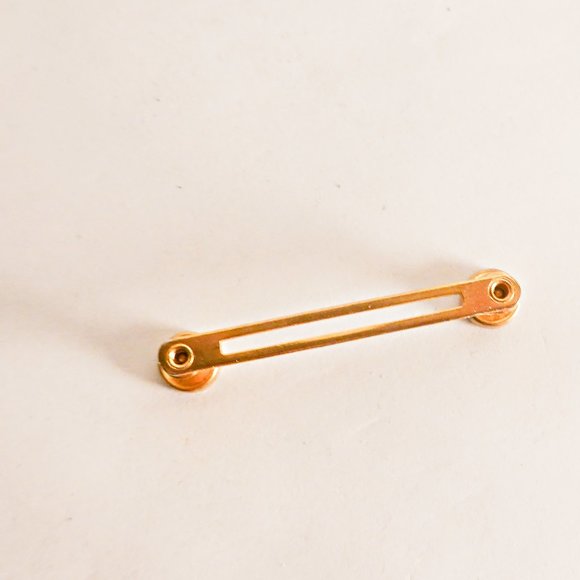 14k Yellow Gold Men's Shirt Collar Bar - Picture 2 of 2